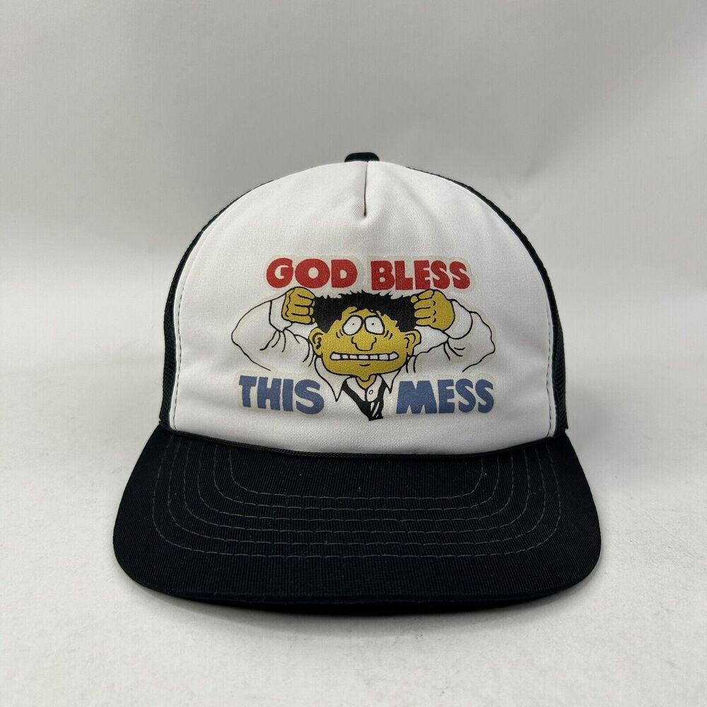 Vintage 1980's “God Bless This Mess” Trucker Hat 2024